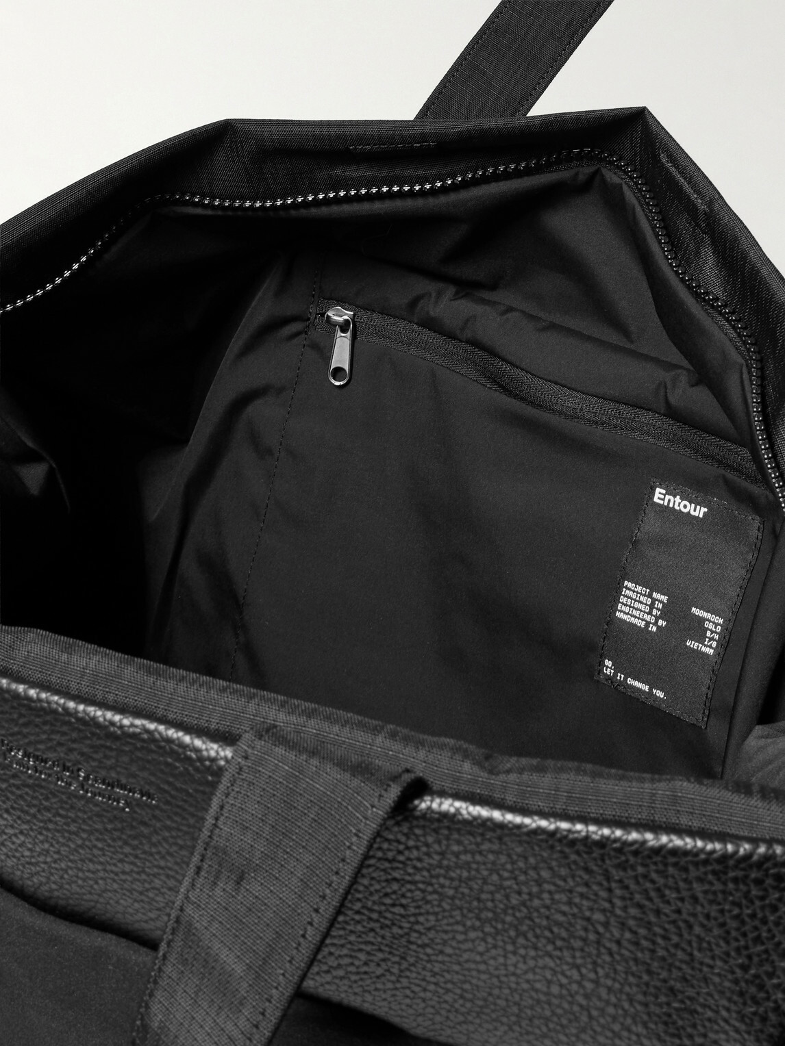 DB Journey - Entour Full-Grain Leather and Suede Weekend Bag