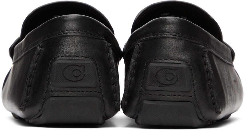 Porto Classic Driver Loafers in Black Leather main image 0