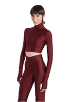 The Andamane Orchid Topwear In Bordeaux Polyamide