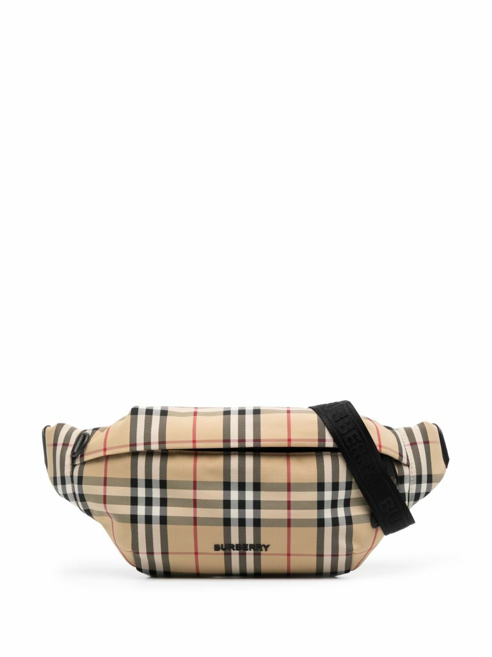 Burberry Stevie Check Belt Bag in Beige