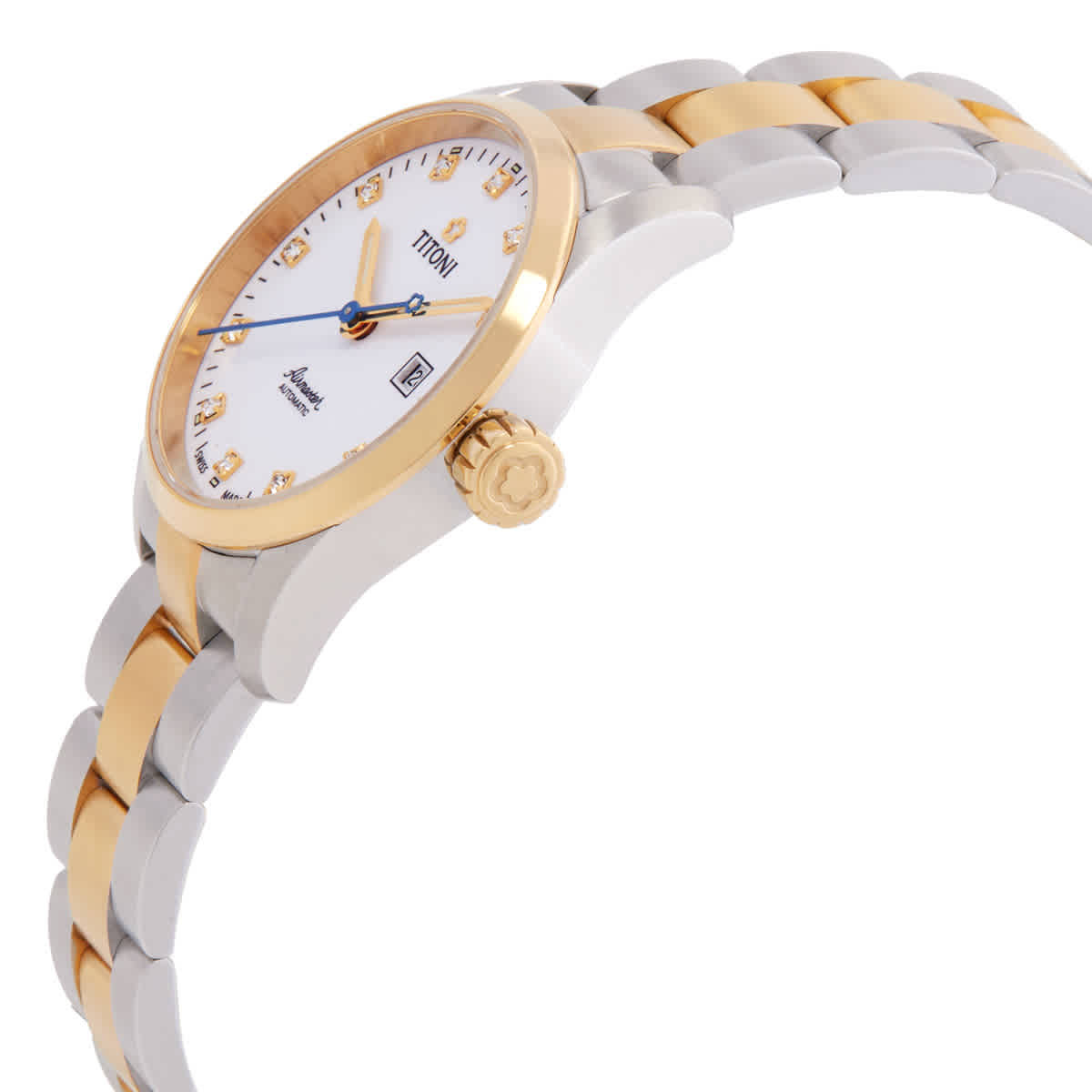 Titoni Airmaster Automatic White Dial Ladies Watch 23743 SY-582
