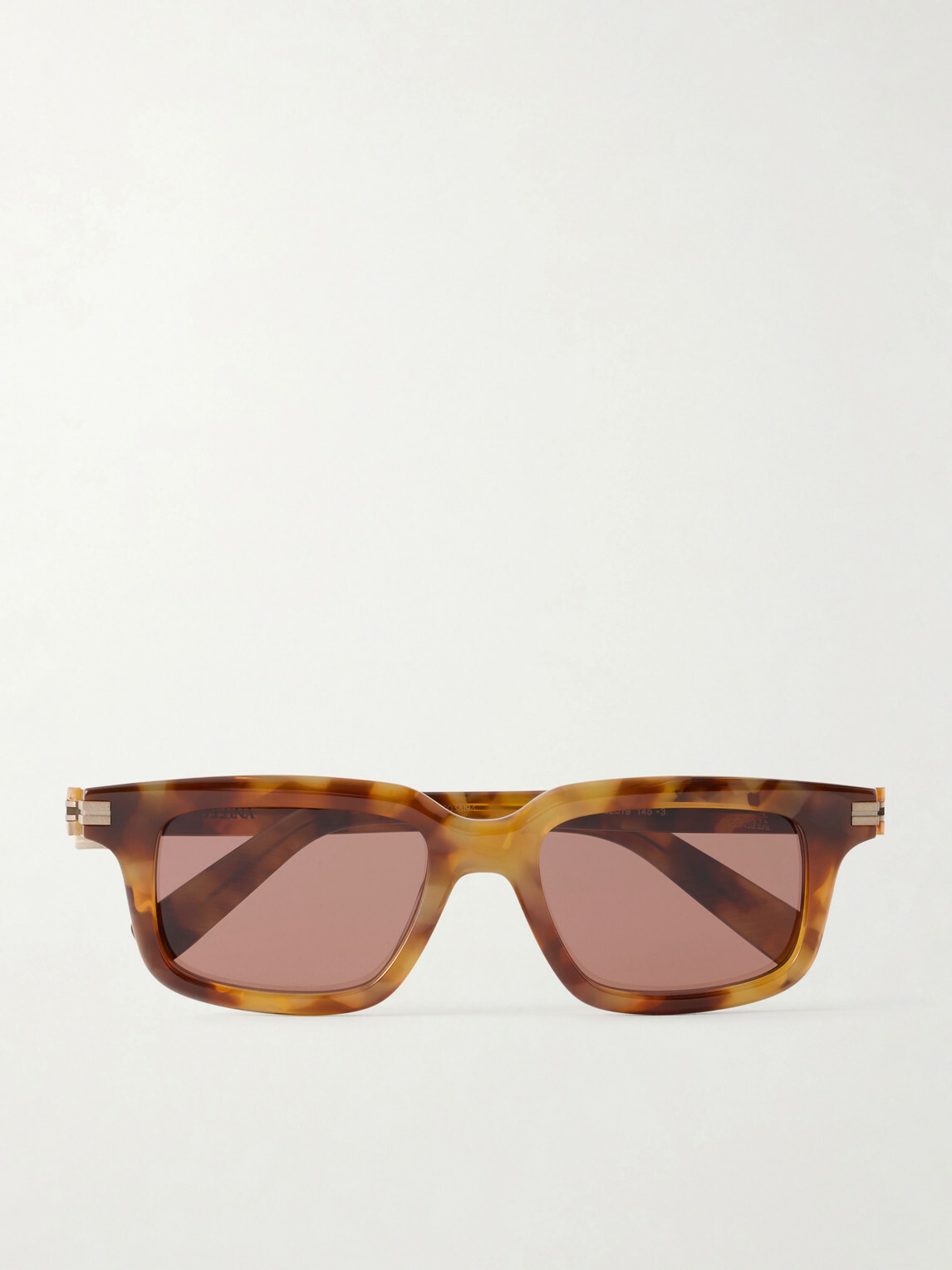 Zegna - Square-Frame Tortoiseshell Acetate Sunglasses - Brown