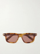 Zegna - Square-Frame Tortoiseshell Acetate Sunglasses - Brown