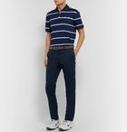 RLX Ralph Lauren - Striped Tech-Piqué Golf Polo Shirt - Blue