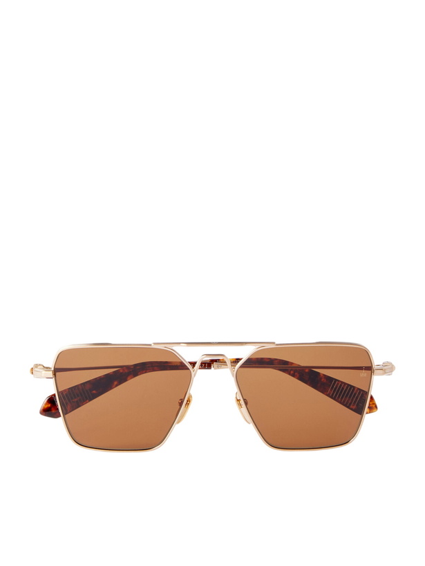 Photo: Jacques Marie Mage - Nick Fouquet Nellcôte Square Frame Metal Sunglasses