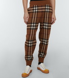 Burberry - Checked cashmere pants