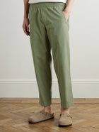 Folk - Assembly Straight-Leg Cotton Drawstring Trousers - Green