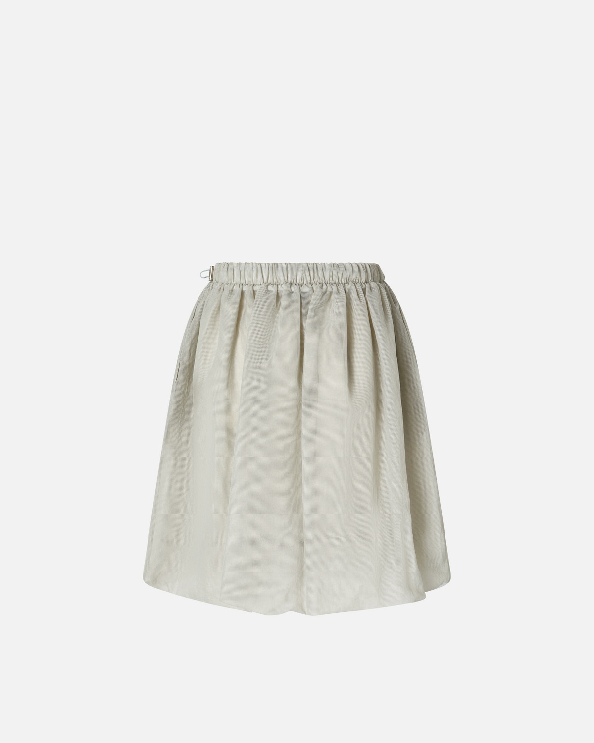 Pinko Lightweight Organza Skirt With Pockets Pearl Grey
