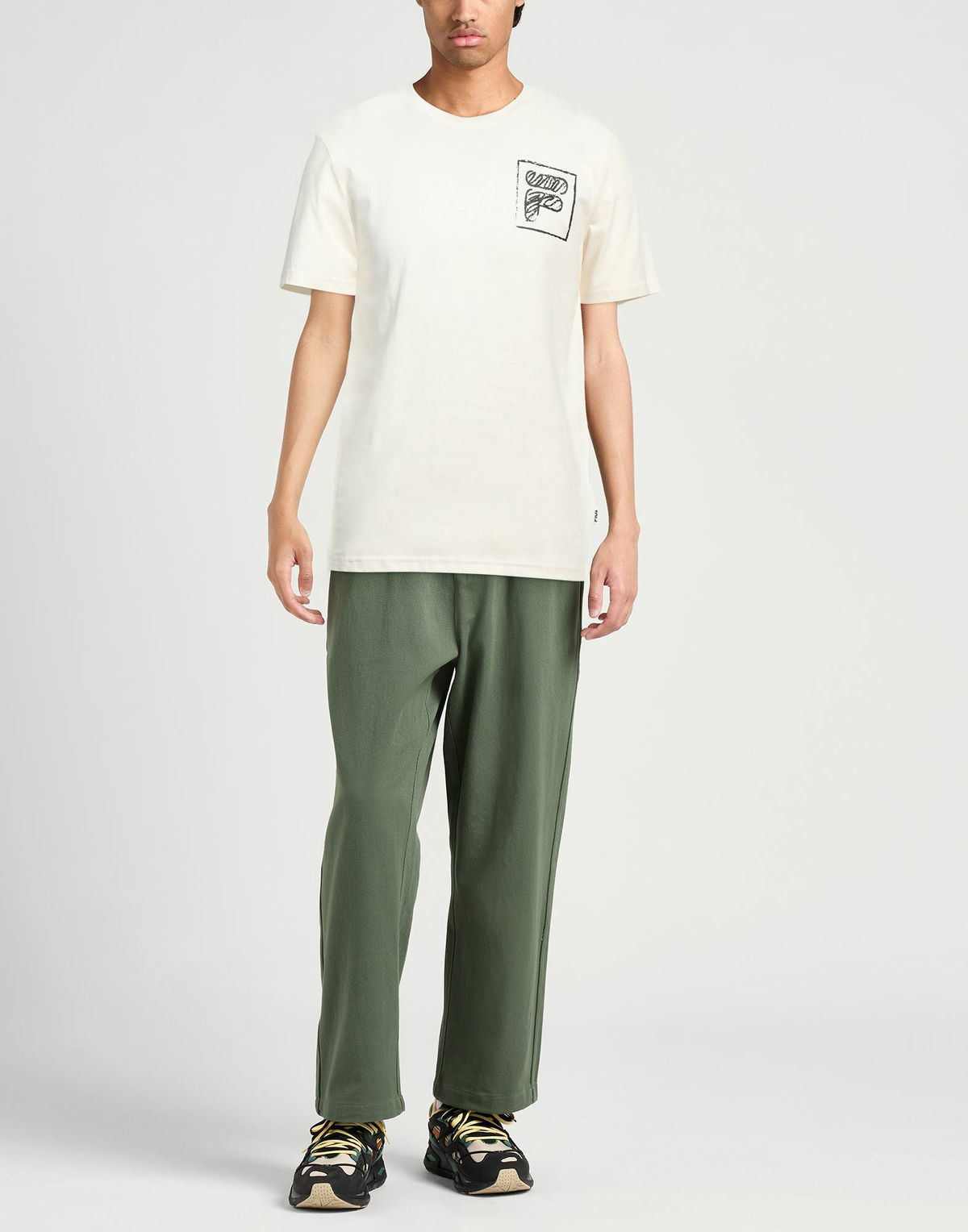 Fila Mens T-shirt Cream
