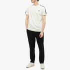 Fred Perry Authentic Men's Taped Ringer T-Shirt in Ecru/Gun Metal