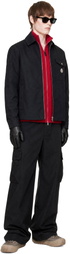 Moncler Black Logo Zip Cargo Pants