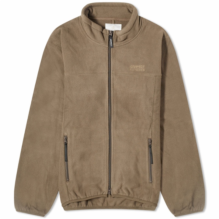 Photo: Gramicci Men's Thermal Fleece Jacket in Taupe