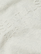 FEAR OF GOD ESSENTIALS - Logo-Embossed Cotton-Blend Jersey Sweatshirt - Gray
