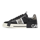 Dolce and Gabbana Black and White Custom 2.Zero Sneakers