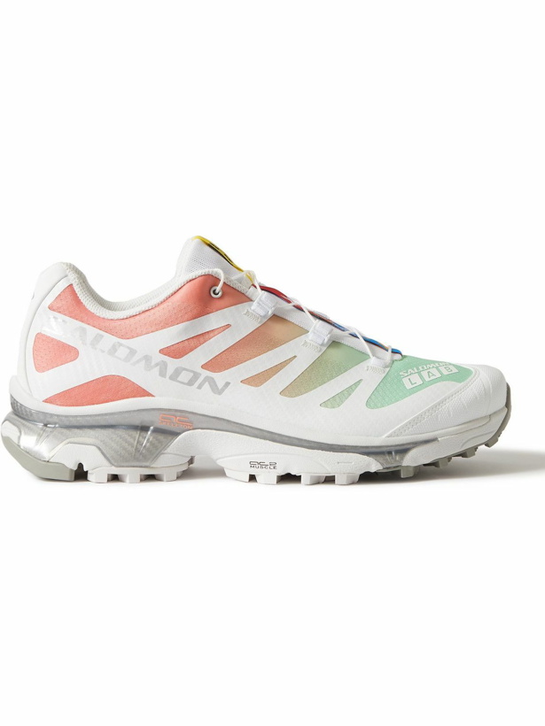 Photo: Salomon - XT-4 OG Rubber-Trimmed Mesh Sneakers - White