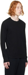 Vince Black Thermal Long Sleeve T-Shirt