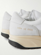 Common Projects - Track 80 Suede and Ripstop Sneakers - White