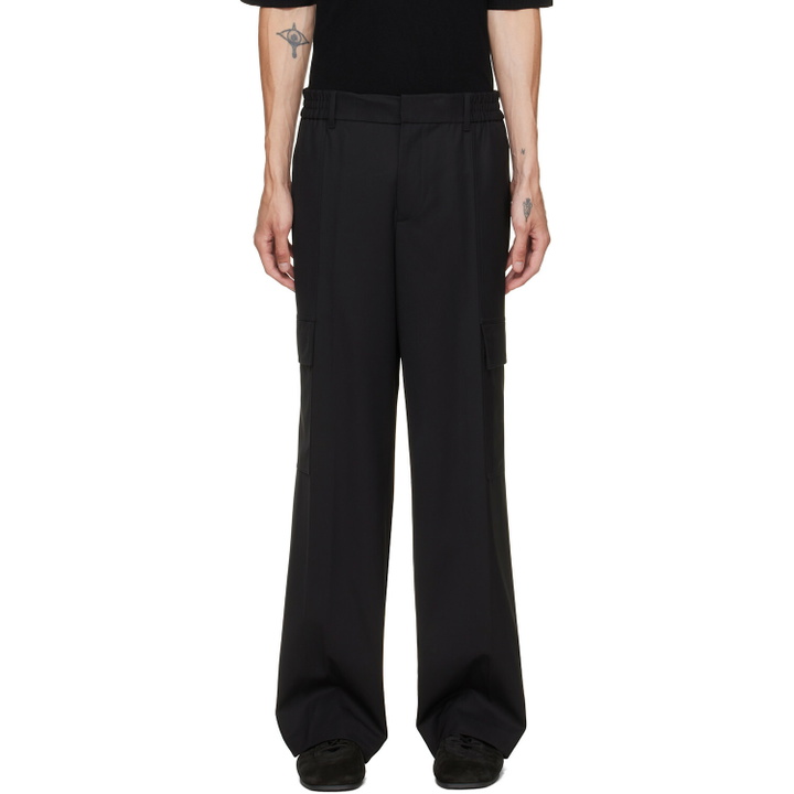 Photo: Helmut Lang Black Wool Utility Trousers