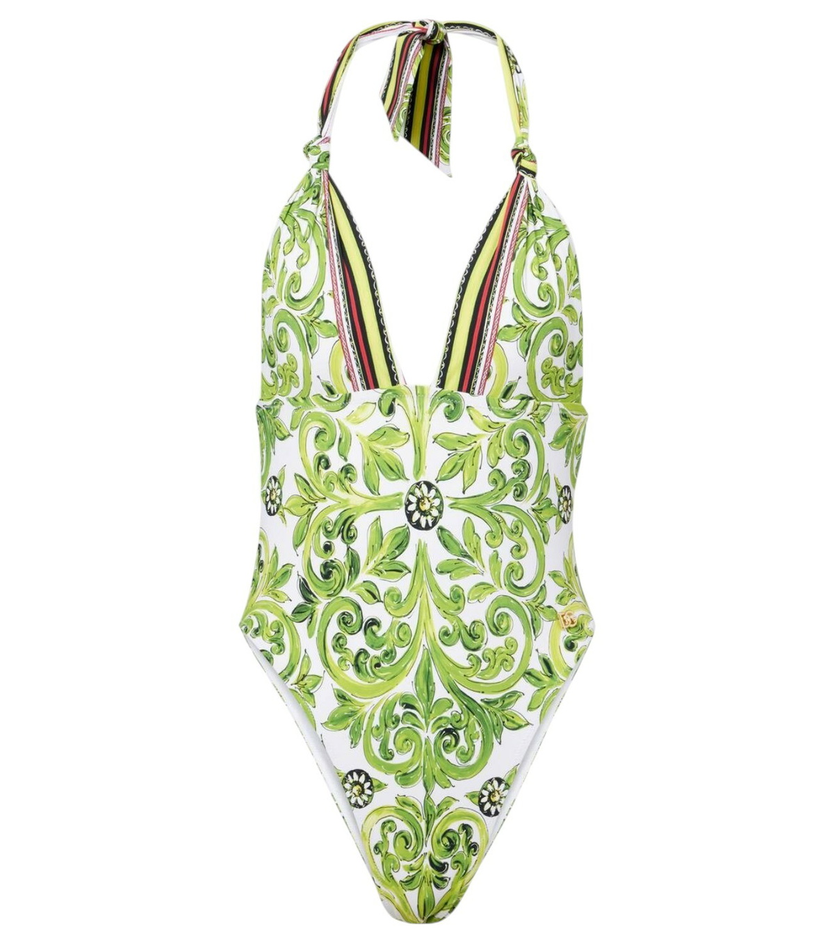 【送料&関税込】Dolce & Gabbana Majolica Print One-piece Majolica-print one-piece swimsuit in Multicolor for Girls