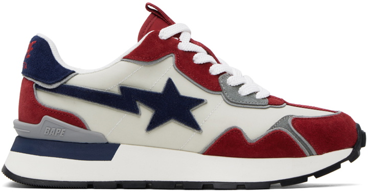 Photo: BAPE Red & Navy Road STA Express Sneakers