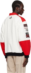 Hugo White & Red Patch Jacket