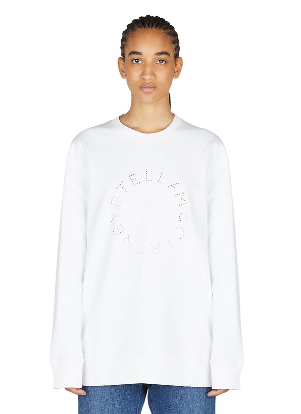 Photo: Stella McCartney Hotfix Rhinestone Logo Sweatshirt