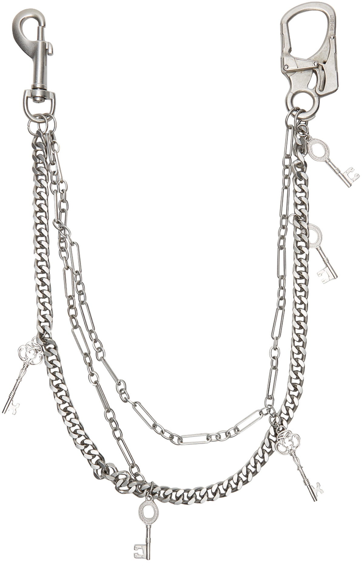 C2H4 Silver Multi Combined Pants Chain