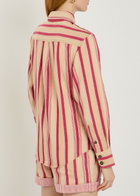 Isabel Marant étoile Gelva Striped Cotton Shirt Beige