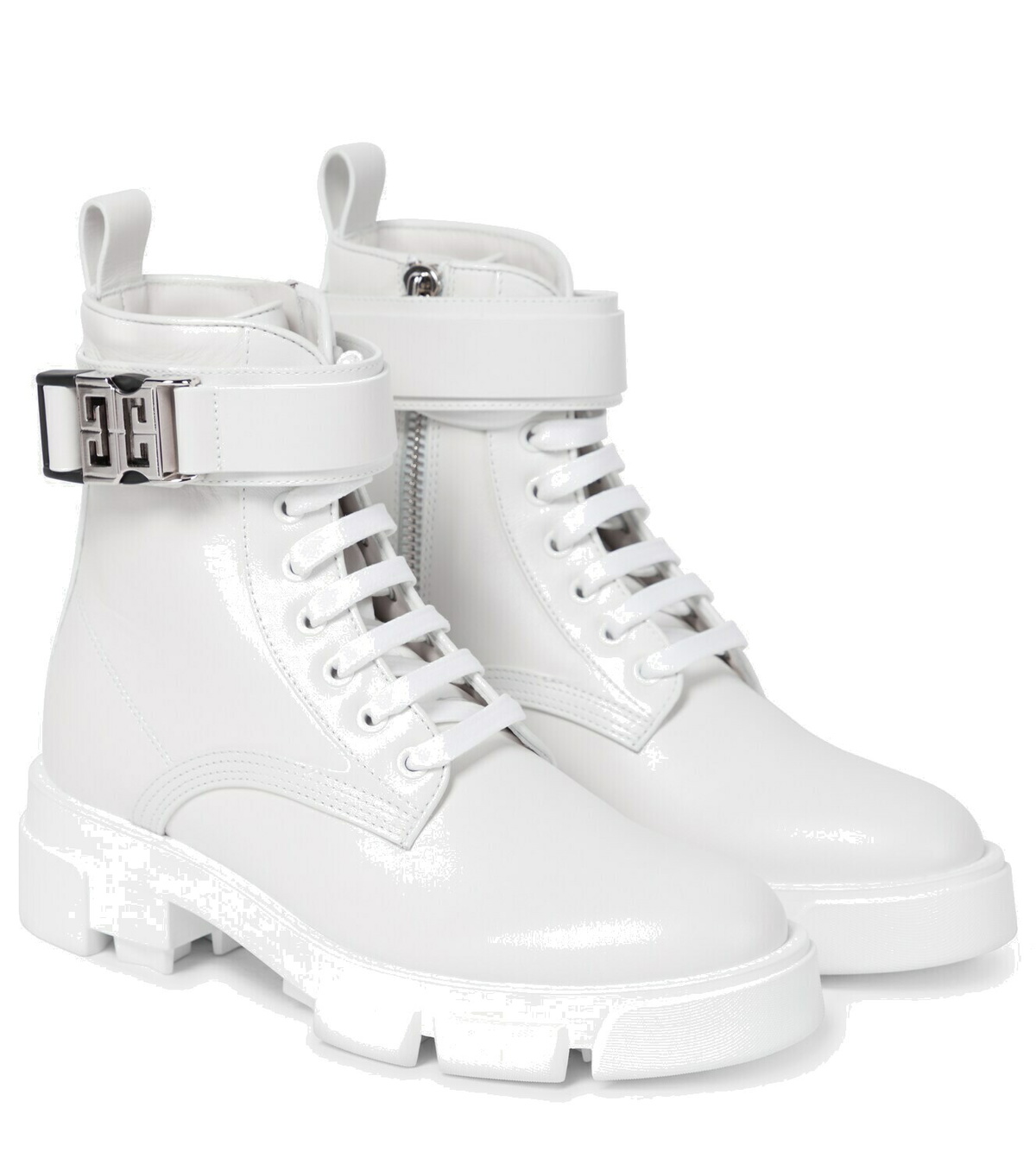 靴 SS2015 GIVENCHY Commando Boots Givenchy SS15 Contrast Lace Commando Boots - Ākaibu Store
