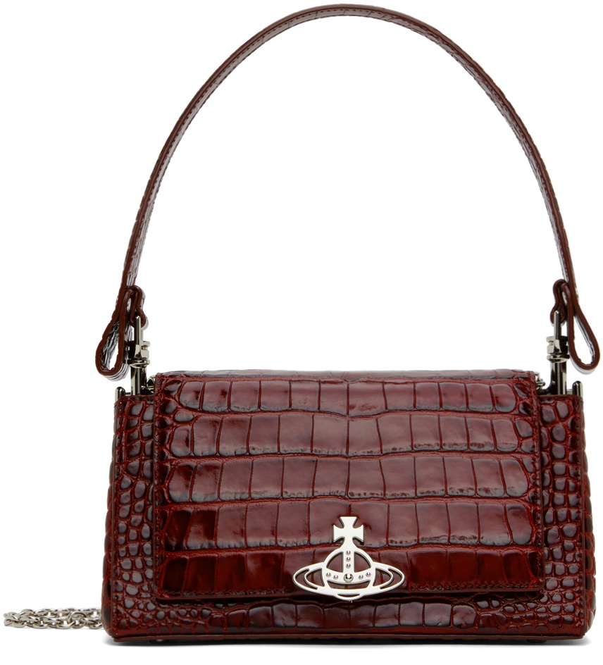 Vivienne Westwood Burgundy Medium Hazel Bag Vivienne Westwood