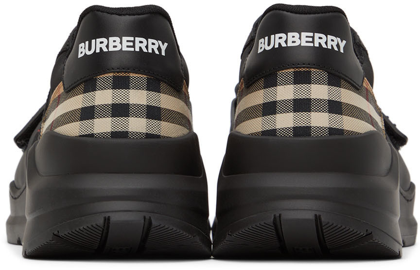 Burberry Black Ramsey Check Sneakers