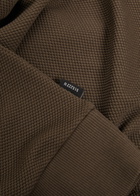 Oliver Spencer Amery Waffle-knit Polo Shirt Brown