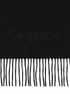 SAINT LAURENT - Saint Laurent Embroidered Cashmere Scarf