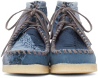 By Walid Blue Anka Desert Boots