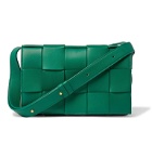 Bottega Veneta - Intrecciato Leather Messenger Bag - Green