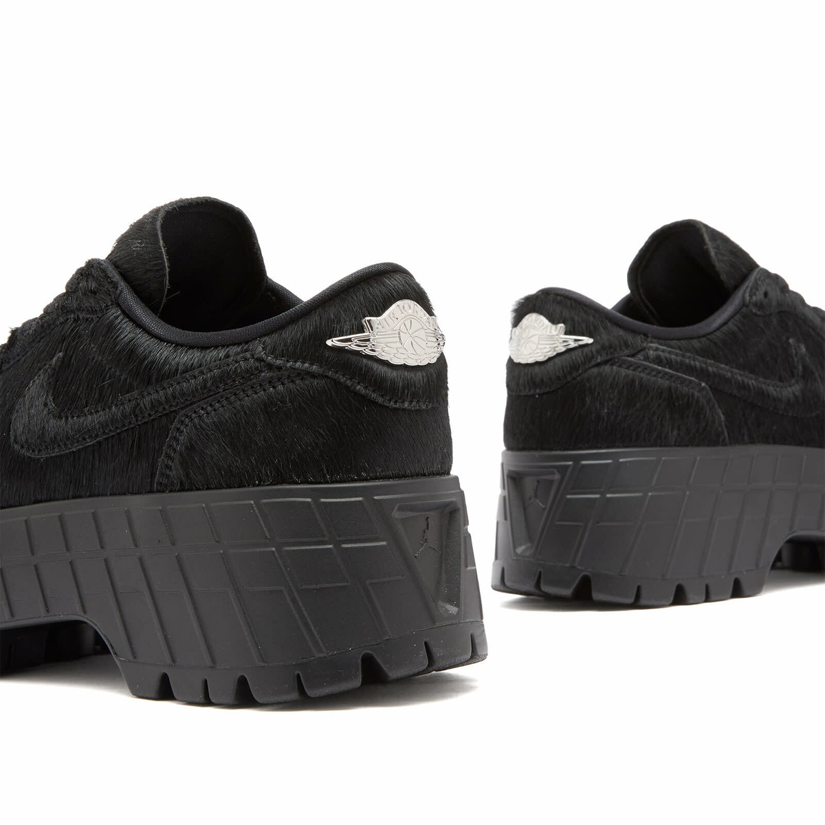 Air Jordan Women's 1 Brooklyn Low Sneaker in Black/Gym Red/Black