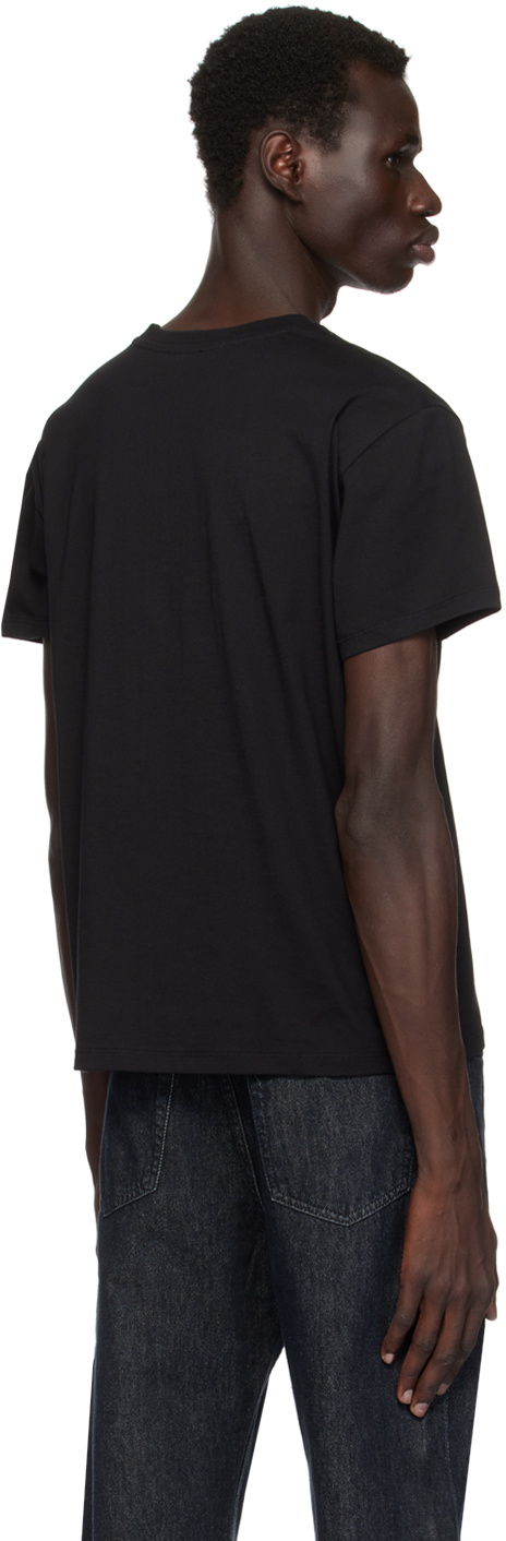 Second/Layer Three-Pack Black Classic Short Sleeve T-shirts