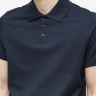 Saint Laurent Men's YSL Polo Shirt in Navy