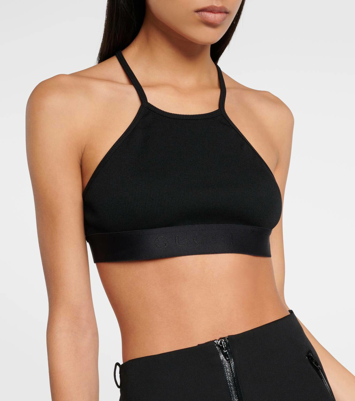 Gucci Interlocking G jersey crop top