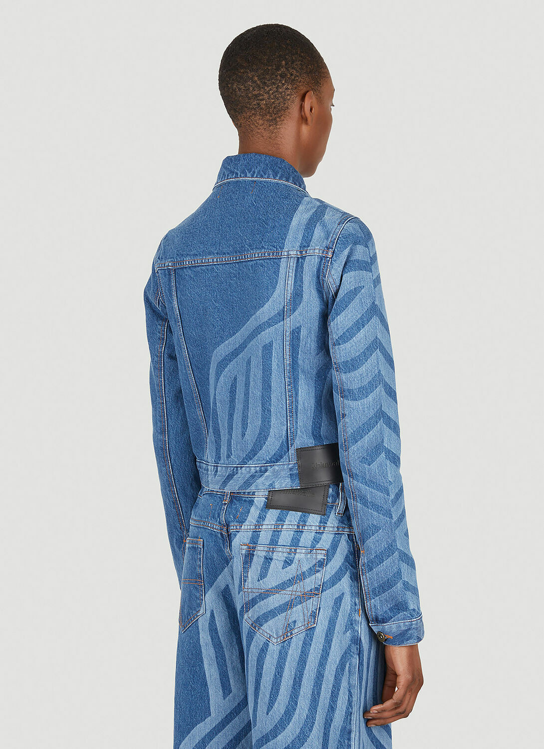 Ahluwalia Laser Motif Denim Jacket