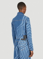 Ahluwalia Laser Motif Denim Jacket