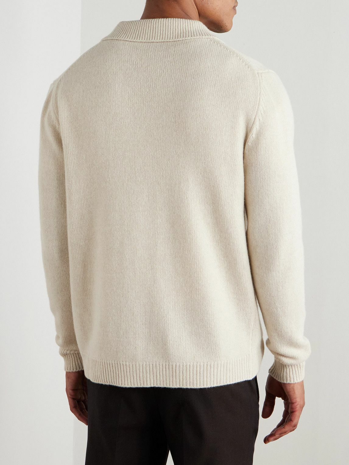 De Petrillo - Merino Wool and Cashmere-Blend Cardigan - Gray