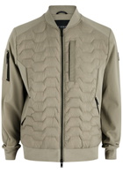 Moose Knuckles Granite Nylon and Cotton Bomber Jacket Green