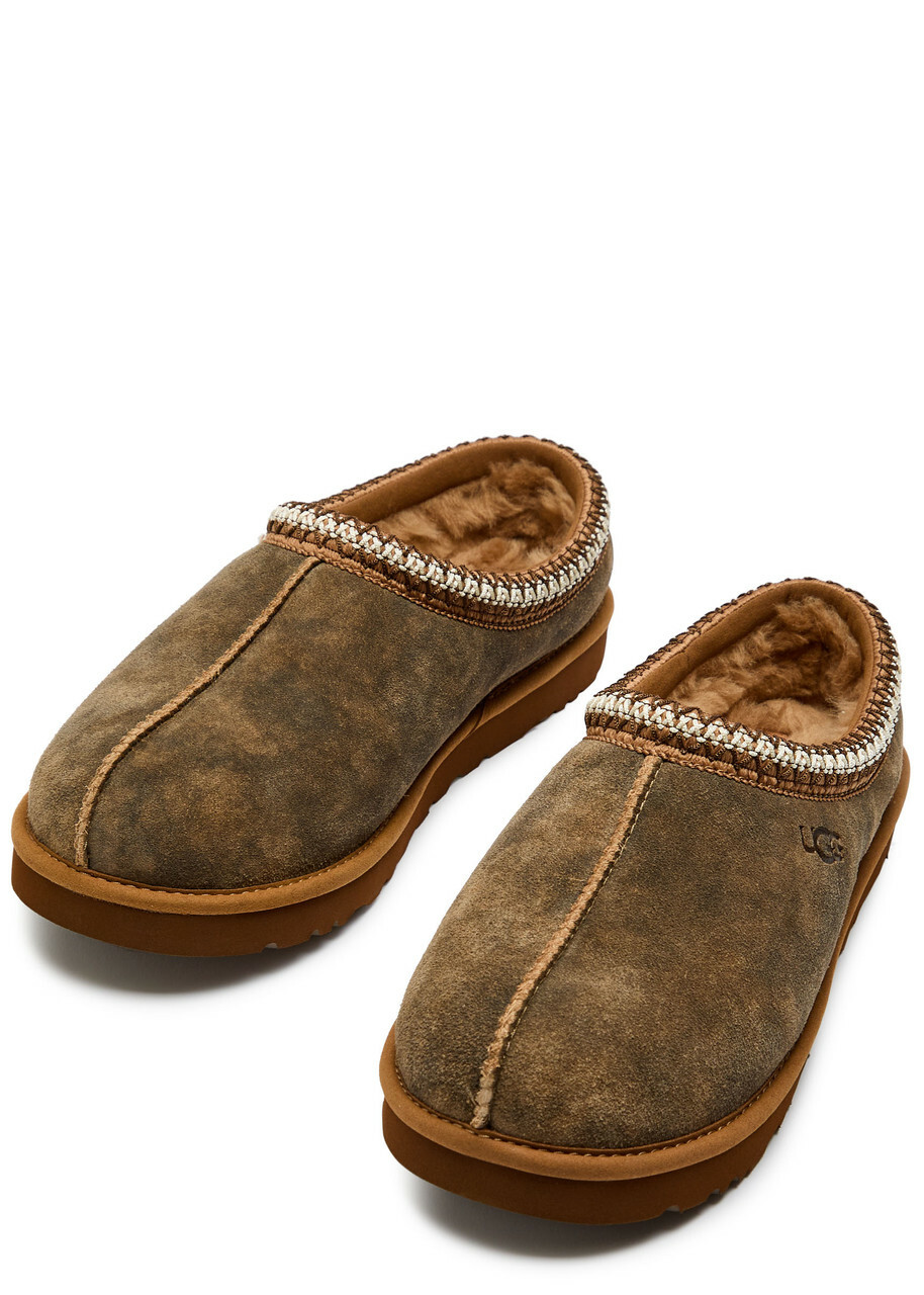 Ugg Tasman Baxter Suede Flatform Slippers Brown
