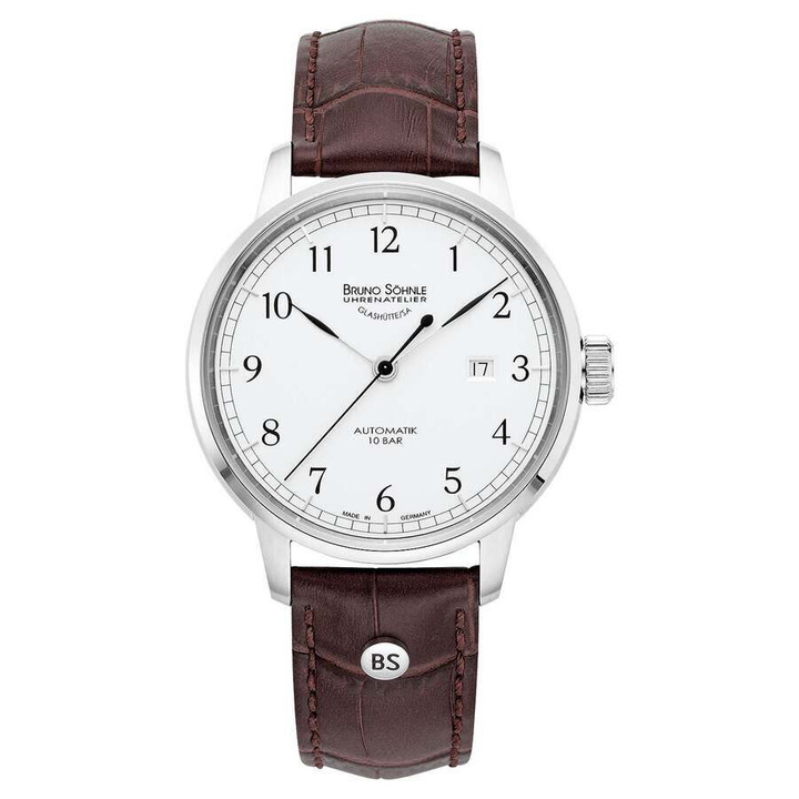 Photo: Bruno Sohnle Hamburg Automatic White Dial Mens Watch 17-12203-221