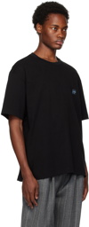 Solid Homme Black Embroidered T-Shirt