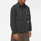 And Wander Men's T/C Alpha Shirt Jacket in Black