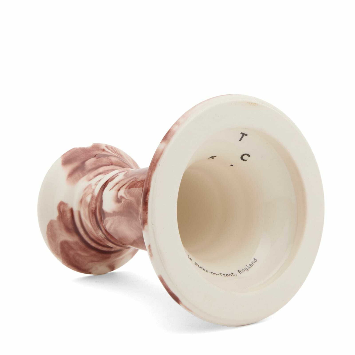 The Conran Shop Wardour Stubby Candlestick in Burgundy 