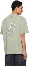 WOOYOUNGMI Khaki Flower Back Logo T-shirt