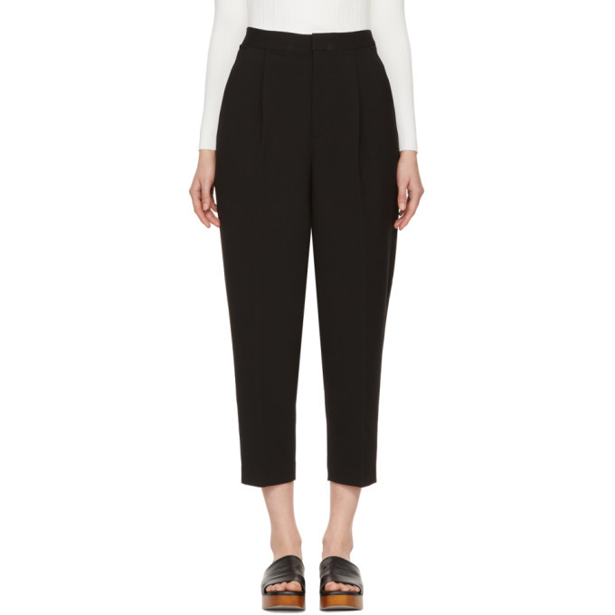 Photo: Enfold Black Tuck Cropped Trousers